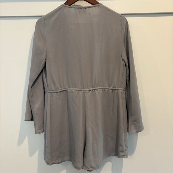 Show Me Your Mumu Roxy Romper Women Small Moss Green Plunging Tie Waist Cover Up - Picture 10 of 16